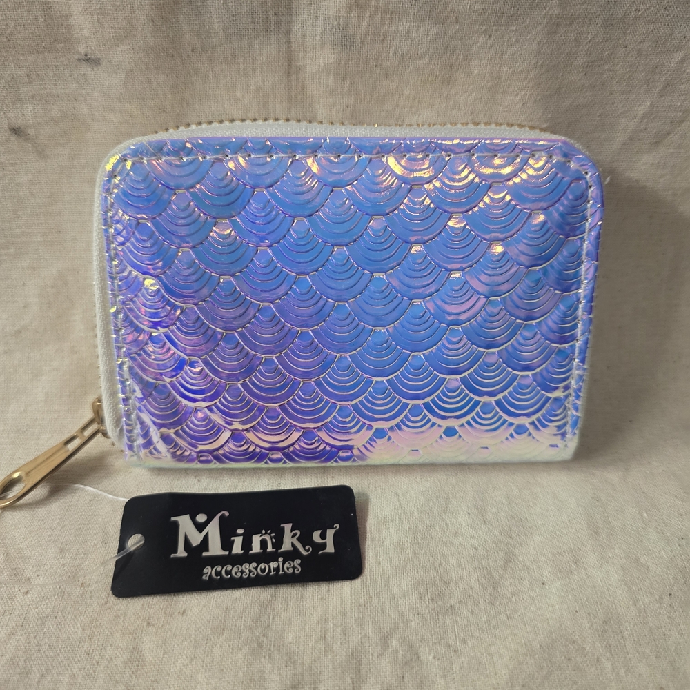 Minky Accessories Iridescent Blue Wallet
